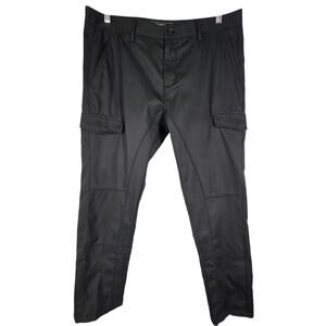 SAKS FIFTH AVENUE MEN'S BLACK MODERN FIT SLACK PANT SIZE 33 WAIST 29 INSEAM